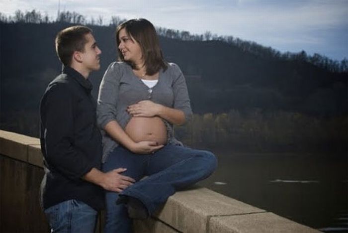 Странные фотографии беременных (41 фото)