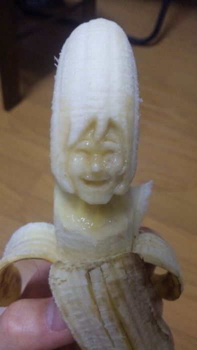 Креативные работы, сделанные и бананов (9 фото)