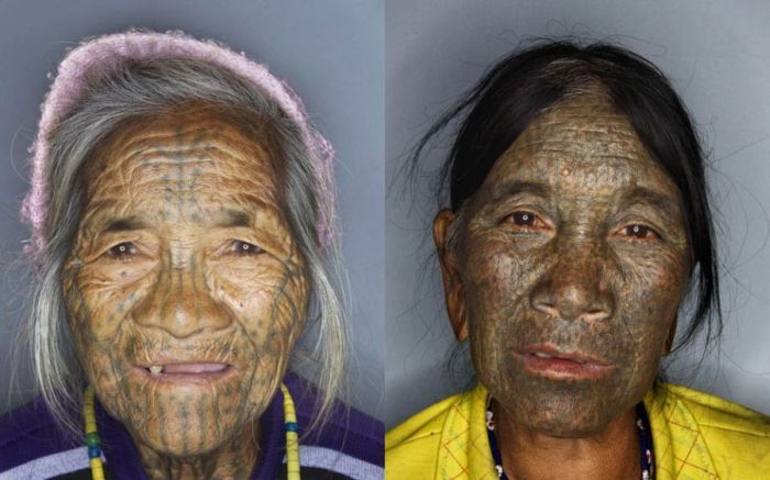 Татуировки на лицах (14 фото)
