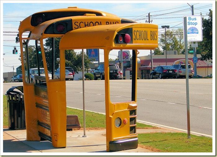 Креативеые автобусные остановки (18 фото)