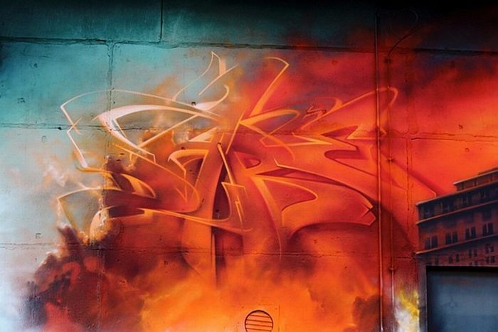 Огромное граффити от Mad C (20 фото)