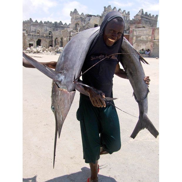 Улов сомалийских рыбаков (30 фото)