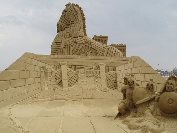 100 удивительных скульптур из песка (100 фото)