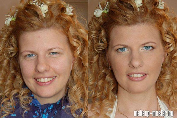 До и после макияжа (42 фото)