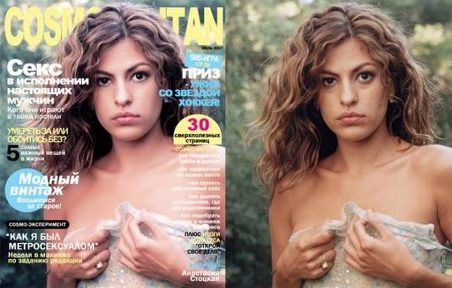 Тела знаменитостей до и после фотошопа (11 фото)