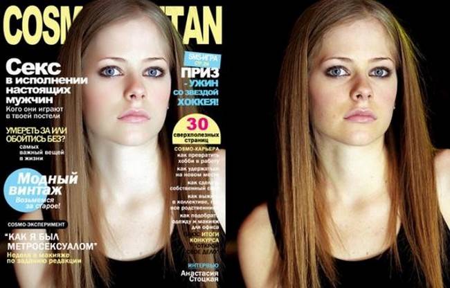 Тела знаменитостей до и после фотошопа (11 фото)