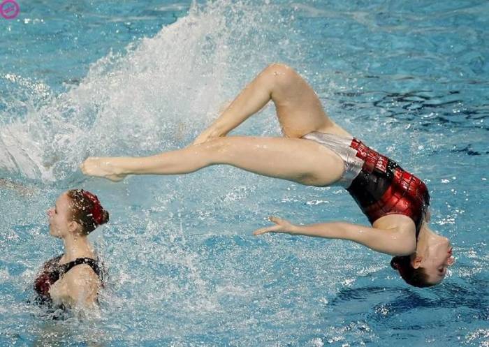 Водная гимнастика (15 фото)
