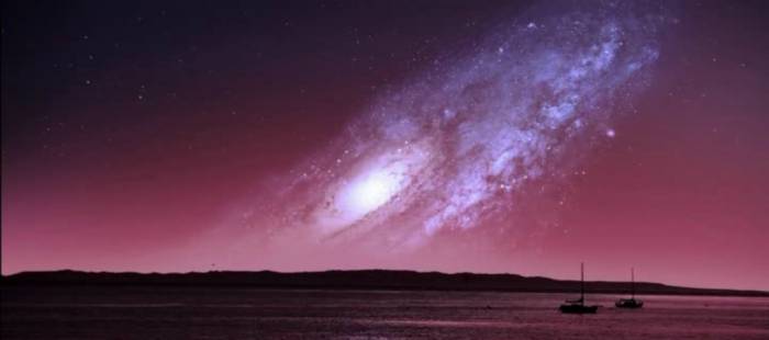 Как бы выглядело ночное небо если бы Земля находилась... (6 картинок)