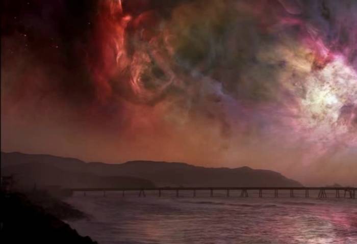 Как бы выглядело ночное небо если бы Земля находилась... (6 картинок)
