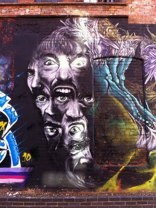 Классные граффити из Лондона (19 фото)
