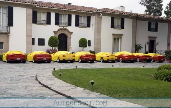 Владелец джинсовой компании Guess вынужден продать 10 Ferrari (8 фото)