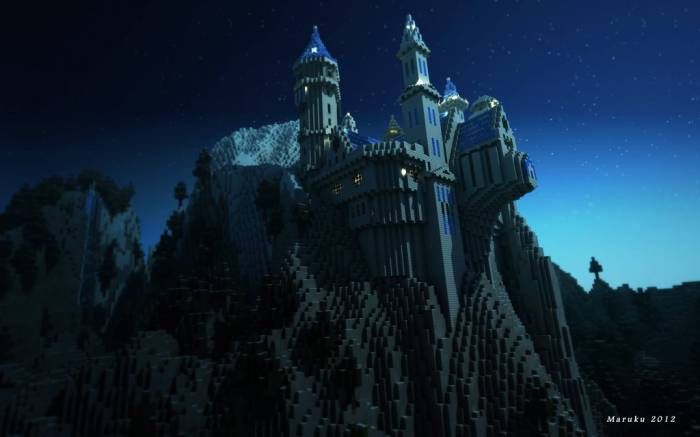 Игровые миры воссозданные в Minecraft (18 фото)