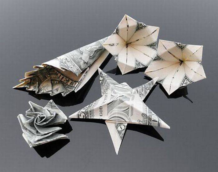 Манигами оригами из денег