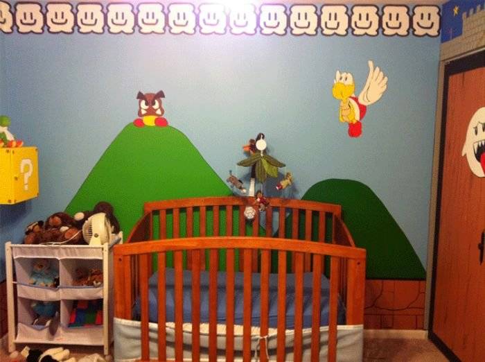 Детская спальня в стиле Супер Марио (6 фото)