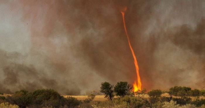 Огненный смерч в Австралии (4 фото)