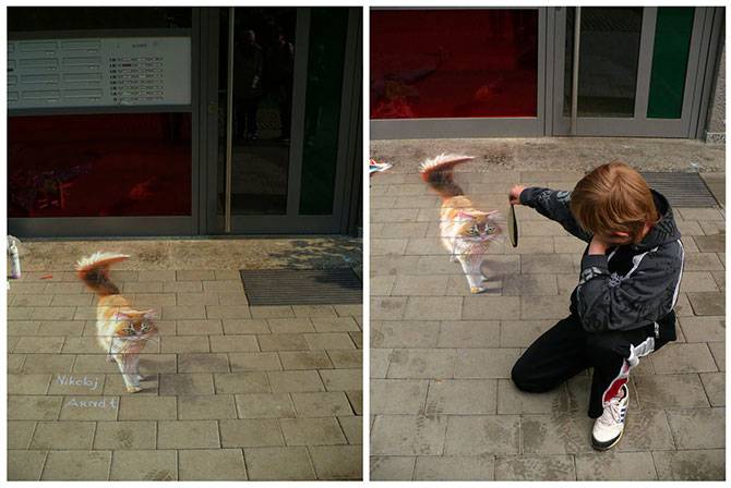 Уличные 3D-рисунки Николая Арндта (22 фото)