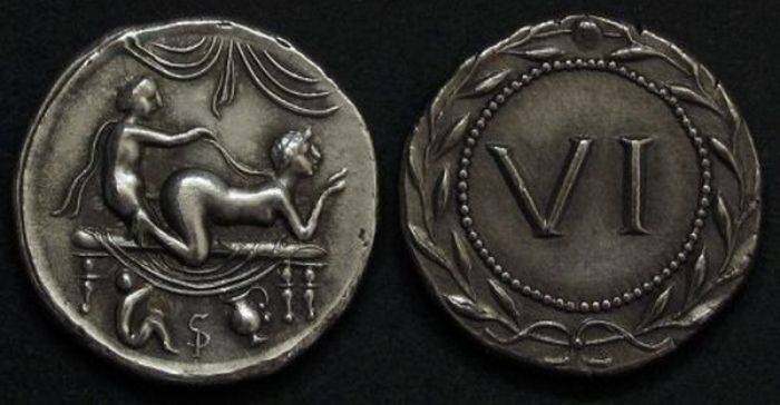 Древние монеты-спинтрии (17 фото)