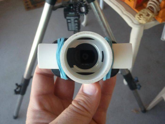 Соединяем вебкамеру и телескоп (7 фото)
