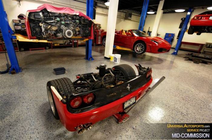Сколько стоит замена сцепления на Ferrari F50? (14 фото)