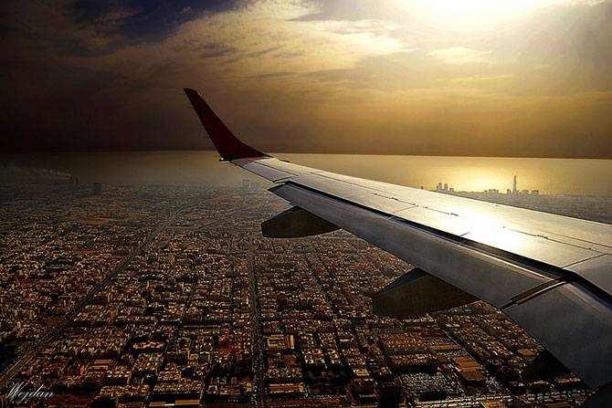 25 красивых снимков из иллюминатора самолета (25 фото)