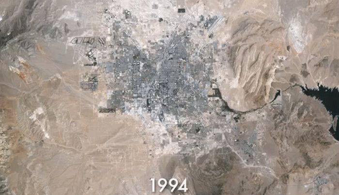 Как изменились границы Лас-Вегаса с 1984 по 2009 год (6 фото)
