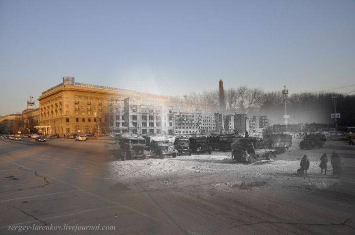 Волгоград в наше время - Сталинград времен войны (66 фото)