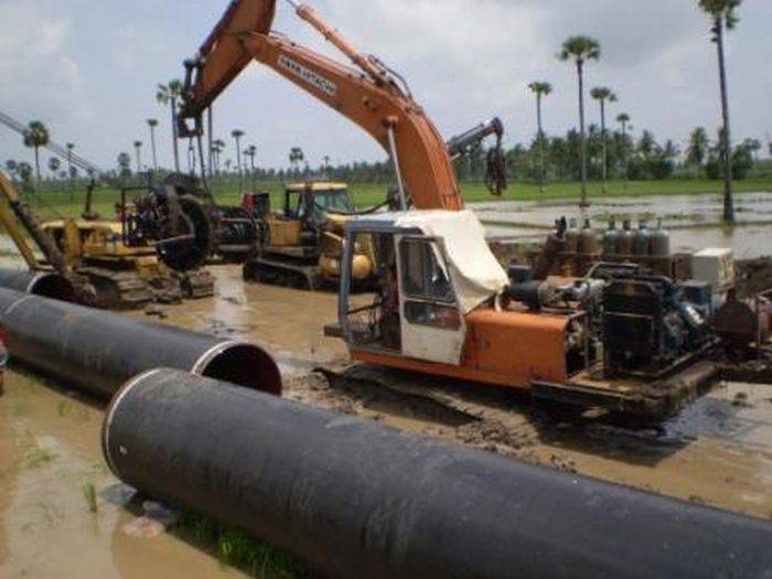 Строительство газопровода в Индии (37 фото)