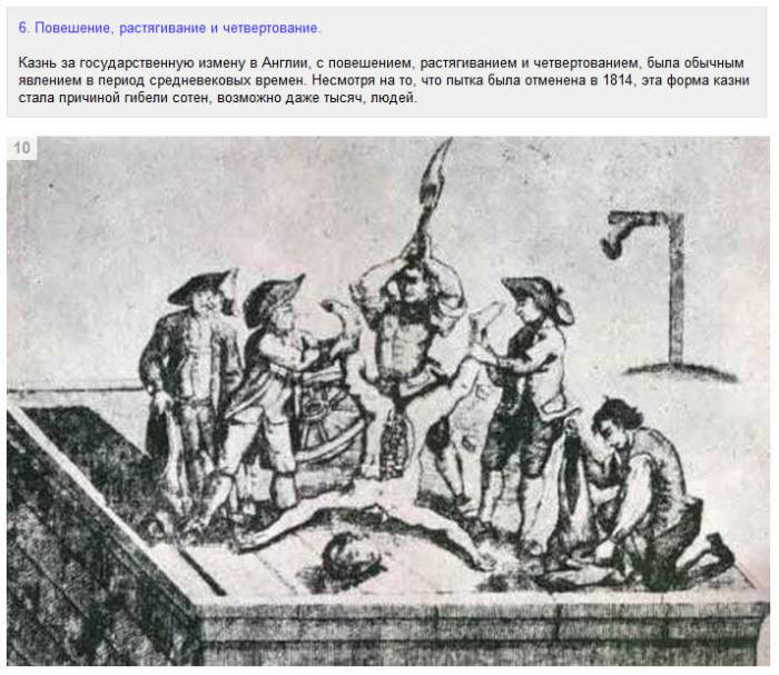 Жуткие способы казни использовавшиеся всего 100 лет назад (15 фото)