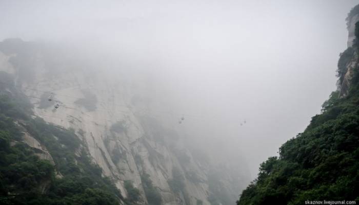 Подъемник к Северному пику горы Хуашань