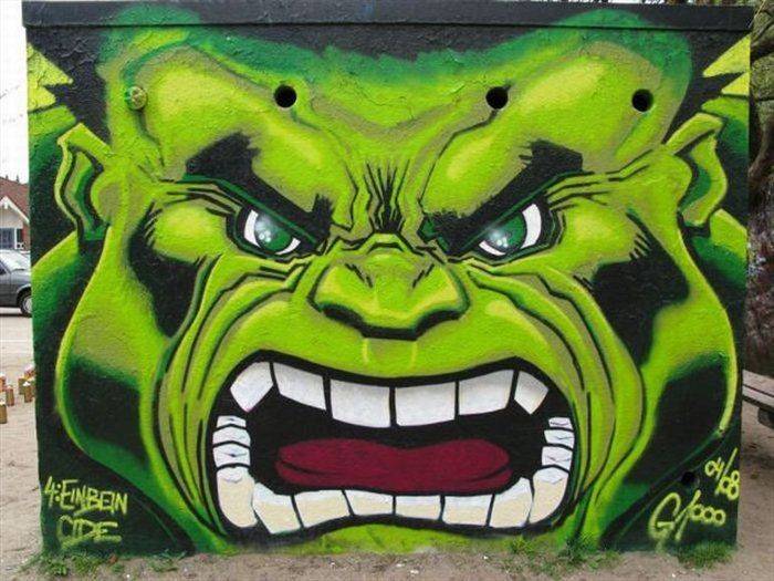 Сногсшибательные уличные граффити (28 Фото)