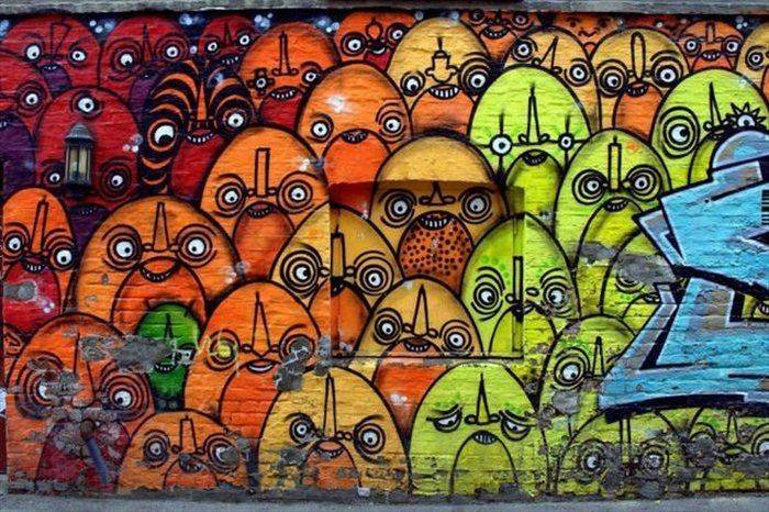 Сногсшибательные уличные граффити (28 Фото)
