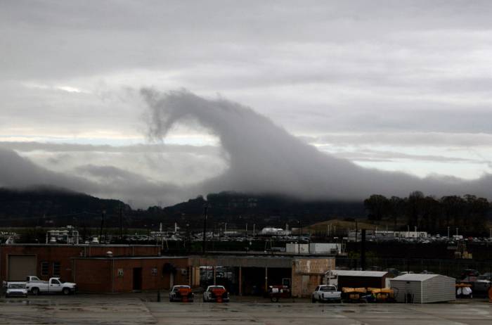 Необычные облака - неустойчивость Кельвина—Гельмгольца (10 фото)