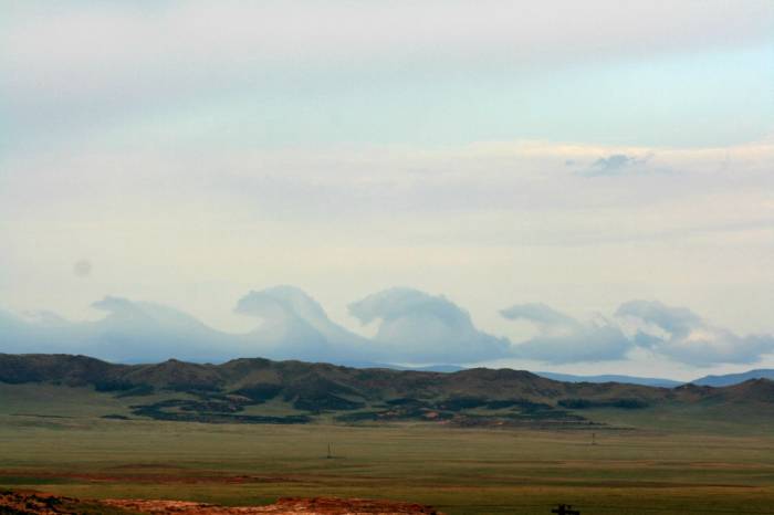 Необычные облака - неустойчивость Кельвина—Гельмгольца (10 фото)