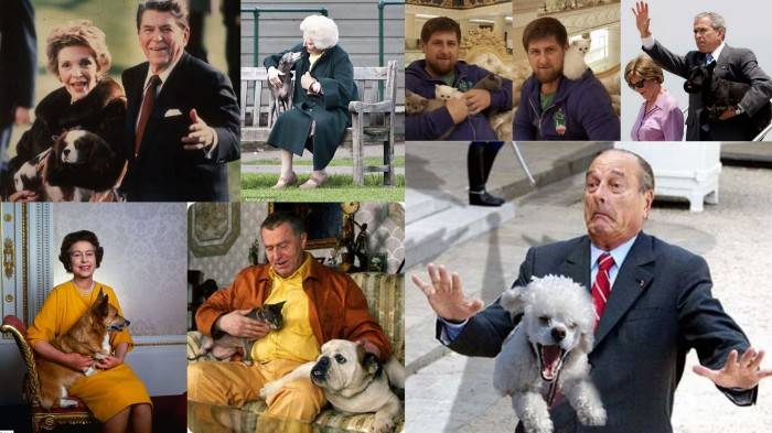 Известные политики и их четвероногие любимцы (24 фото)