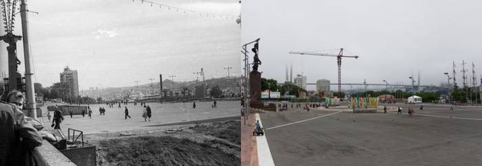Владивосток в 1977 и в 2013 году (11 фото)