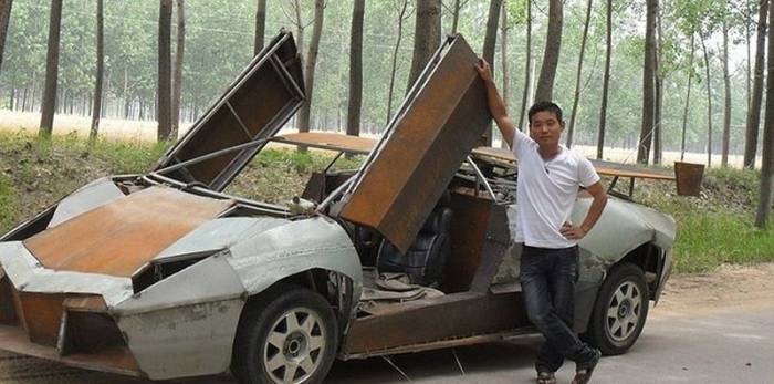 Заброшенная копия Lamborghini Reventon в Китае (10 фото)