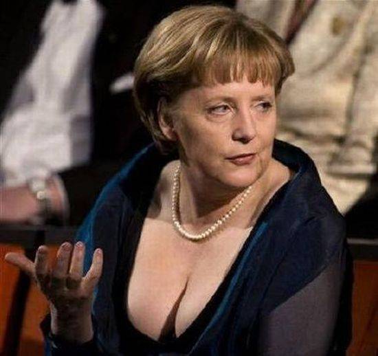 Ангела Меркель, такую вы ее еще не видели (5 фото)