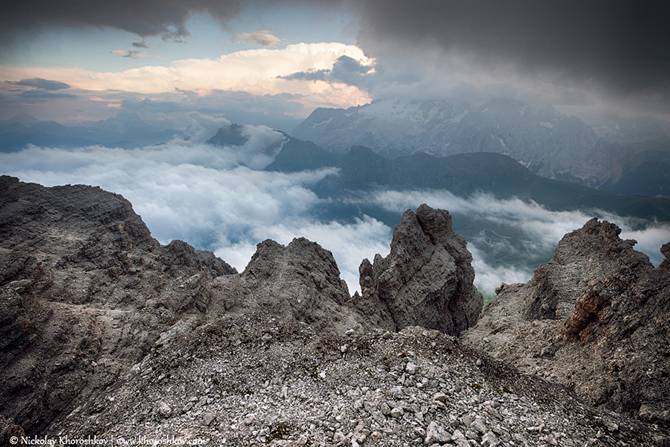 Доломитовые Альпы: буйство стихии (19 фото)
