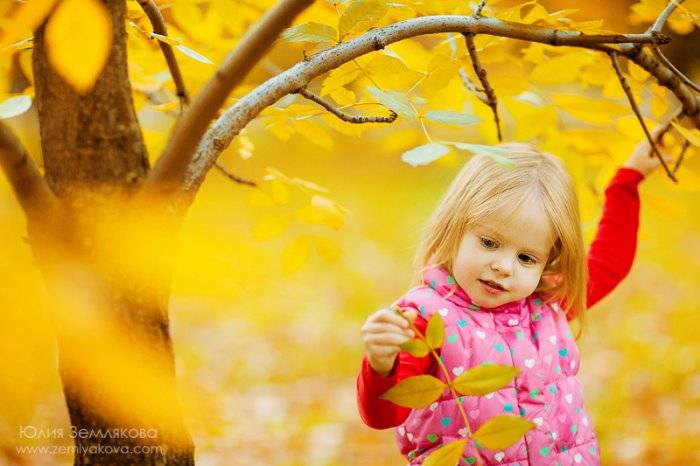 Дети и золотая осень (34 фото)