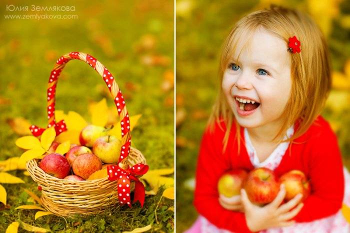 Дети и золотая осень (34 фото)