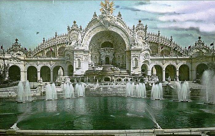 Цветные фотографии Парижа в 1900х (51 фото)