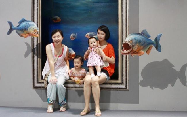 Выставка 3D-живописи в Китае (26 фото)