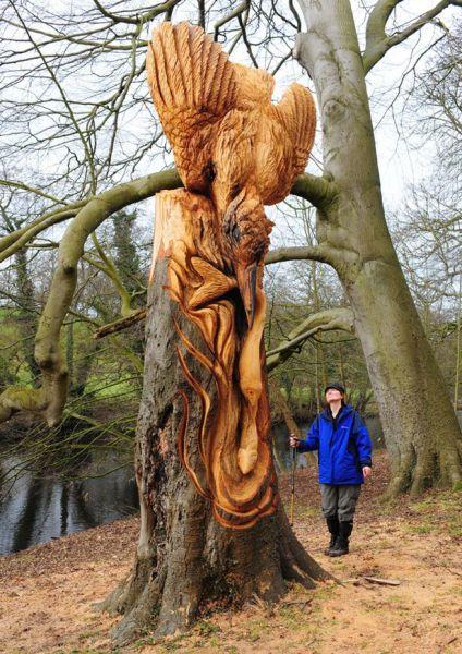 Скульптуры из дерева (34 фото)