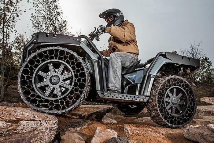 Квадроцикл Polaris ATV получил бескамерные шины (7 фото)