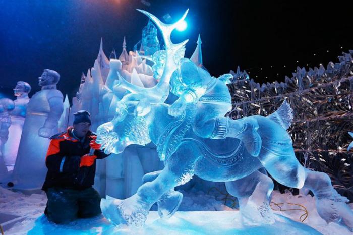 Фестиваль ледовой скульптуры (9 фото) 