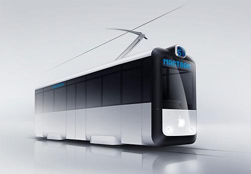 Трамвай Mactram в стиле Apple (3 фото)