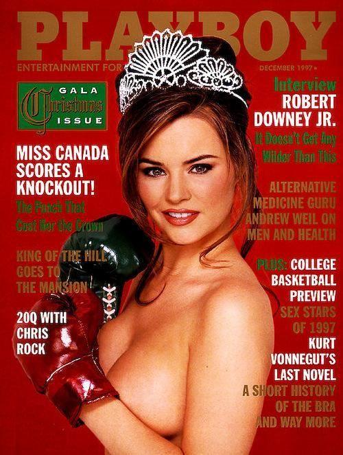Рождественские обложки мужского журнала Playboy за все прошлые годы (52 фото)