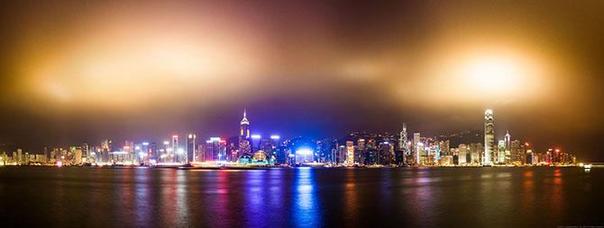 Прогулка по ночному Гонконгу (36 фото)
