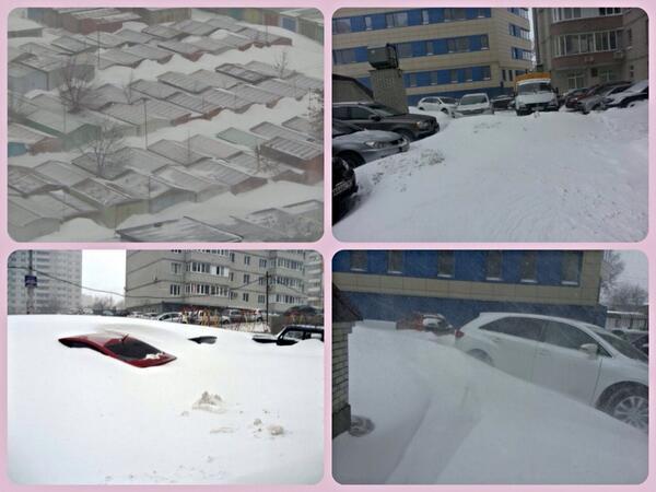 Апокалиптические фотографии последствий снегопада в Ростове (15 фото+видео)