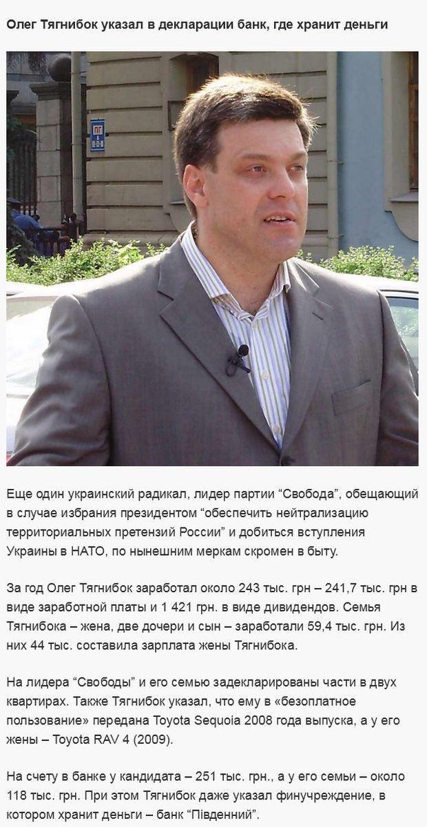 Доходы кандидатов на пост президента Украины за прошлый год (13 фото)